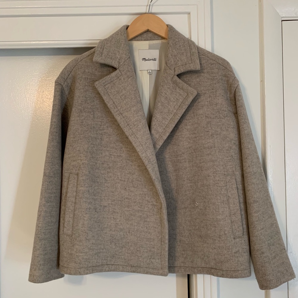 Madewell Gray Wool Coat